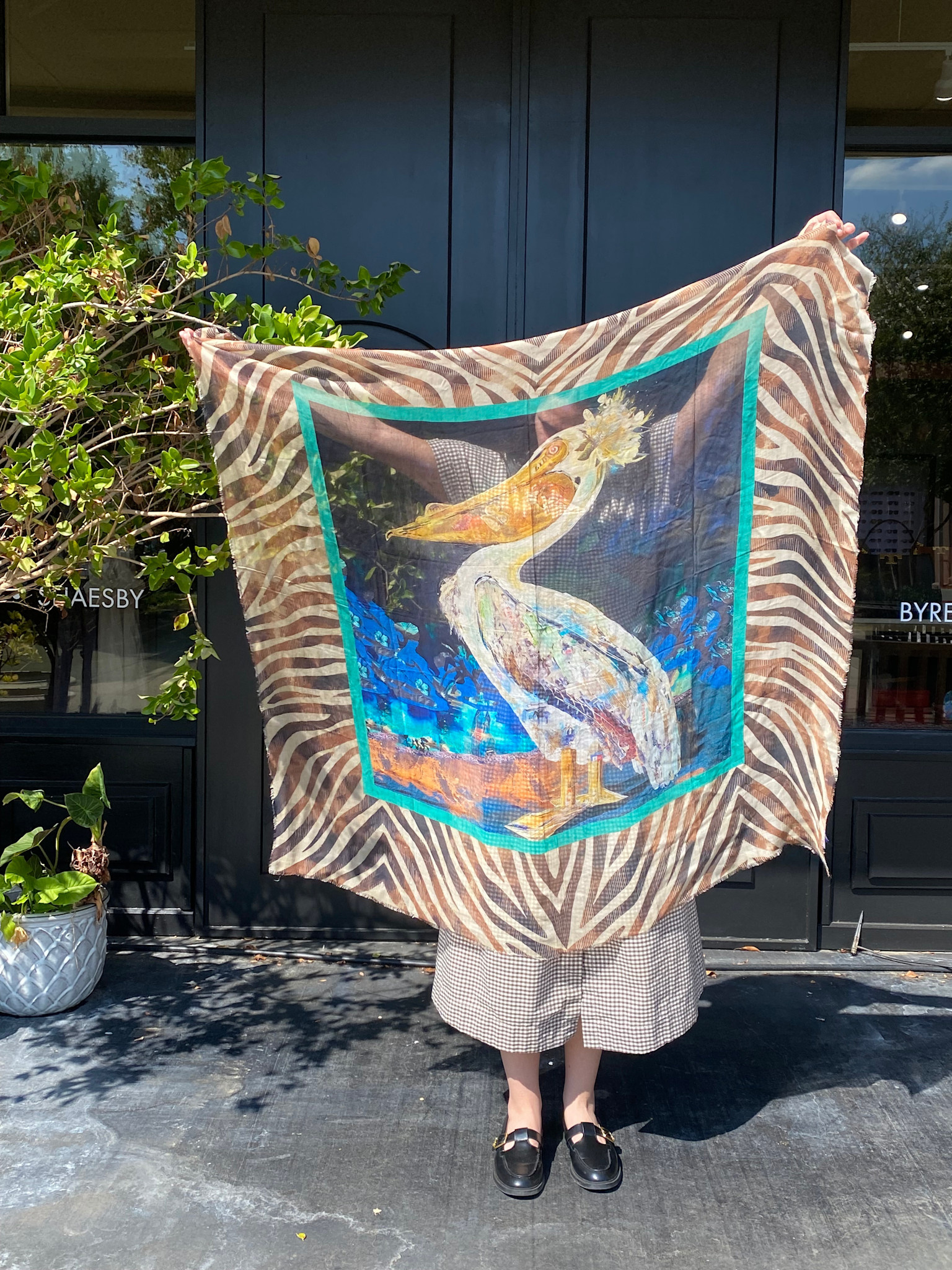 KIM BULLEN 48" Modal Cashmere Scarf - Wild Magnolia