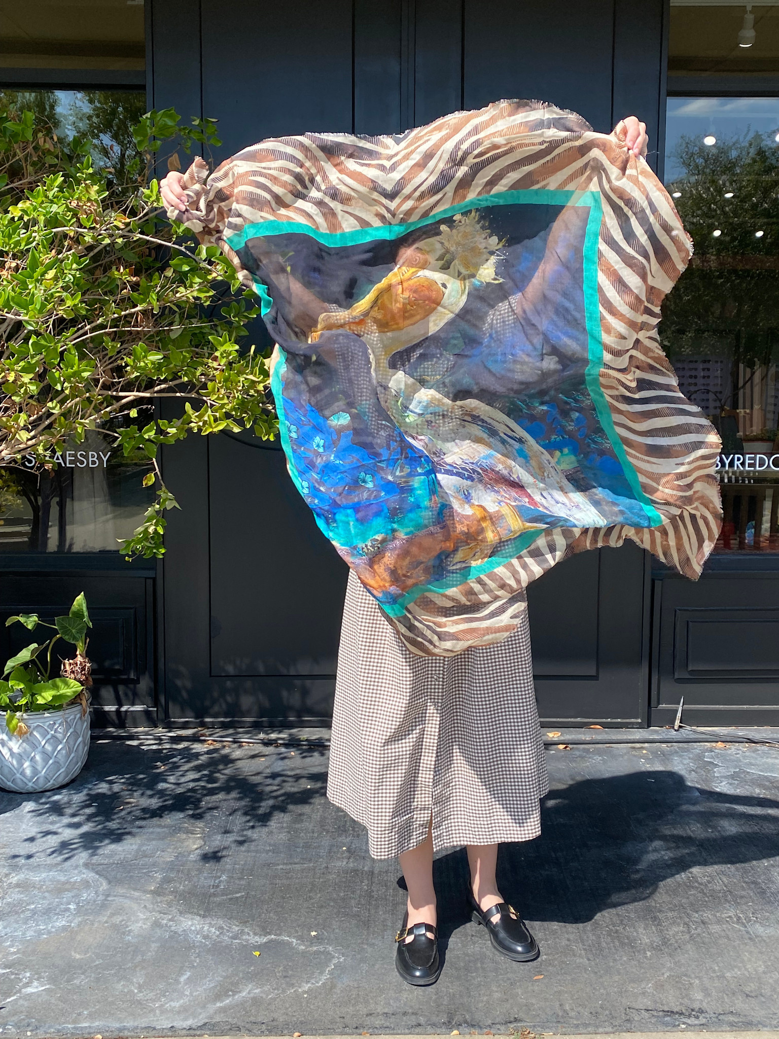 KIM BULLEN 48" Modal Cashmere Scarf - Wild Magnolia