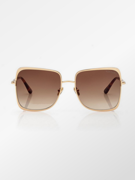 TOM FORD Tara - Gold with Brown lens
