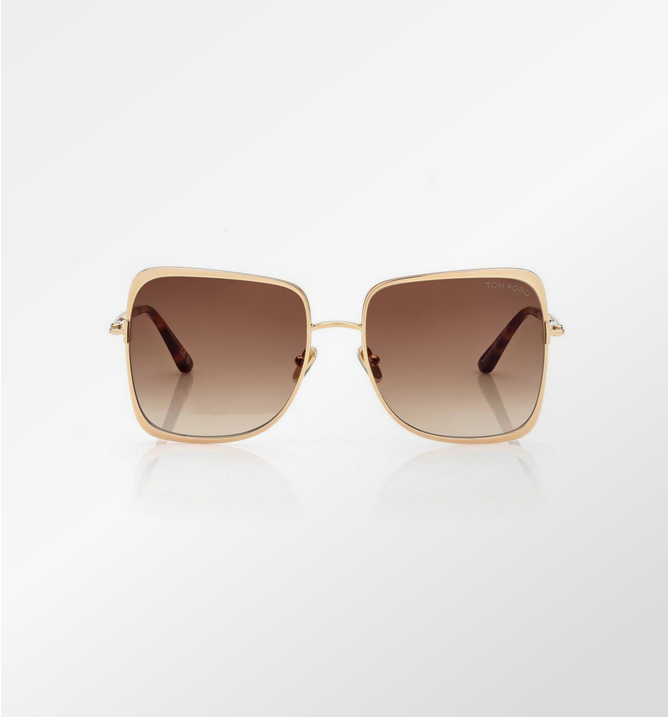 TOM FORD Tara - Gold with Brown lens