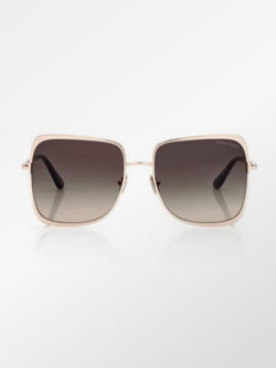 TOM FORD Tara - Gold with Smoke lens