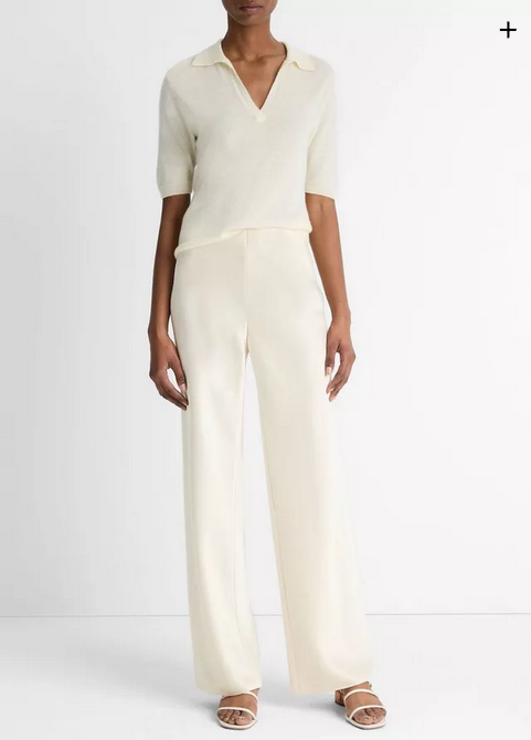 VINCE Fluid Satin Bias Pant - Bona