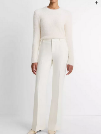 VINCE Sculptural Flare Trouser - Off White