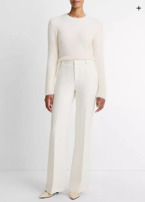 VINCE Sculptural Flare Trouser - Off White