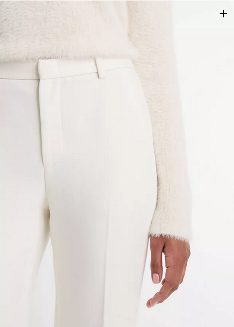 VINCE Sculptural Flare Trouser - Off White