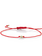 SYDNEY EVAN Red Cord Tiny Marquis Eye Bracelet
