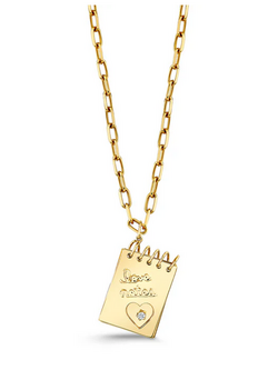 SYDNEY EVAN Love Note Charm Necklace