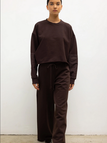 LESET Jamie Patch Crew -  Chocolate