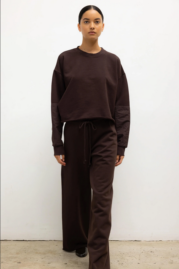 LESET Jamie Patch Crew -  Chocolate