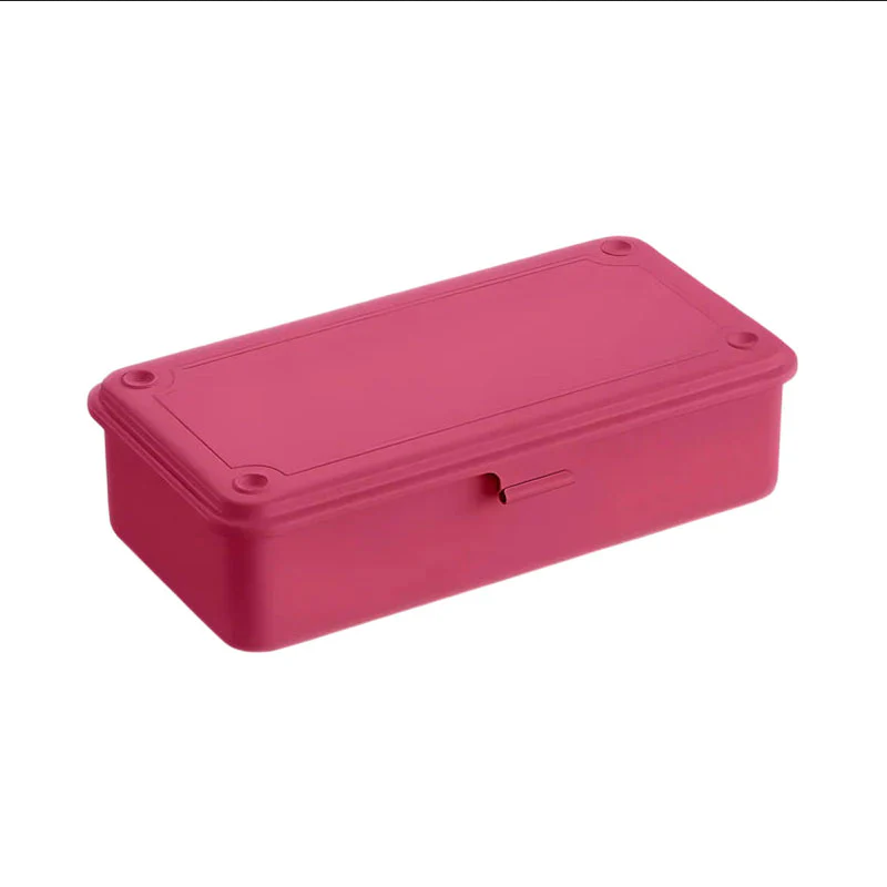 TOYO Steel Stackable Storage Box T-190 - Shocking Pink