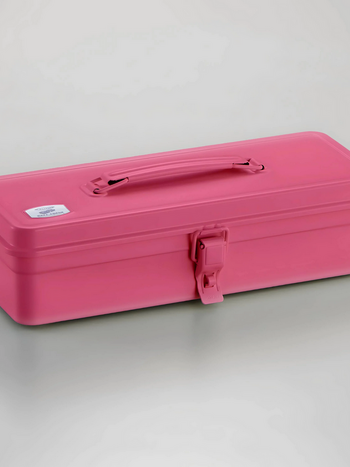 TOYO Steel Toolbox with Top Handle T-320 - Shocking Pink