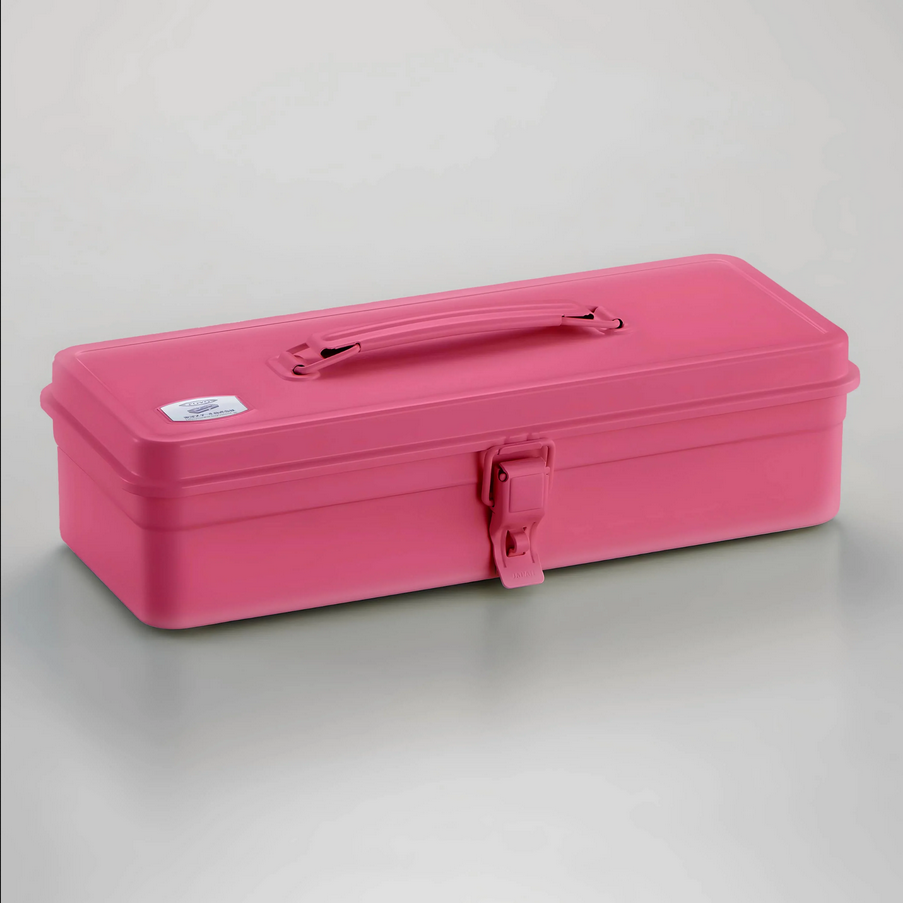 TOYO Steel Toolbox with Top Handle T-320 - Shocking Pink
