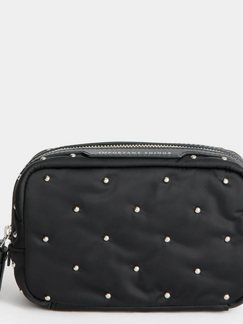 ANYA HINDMARCH Studs Important Things Pouch - Black Satin