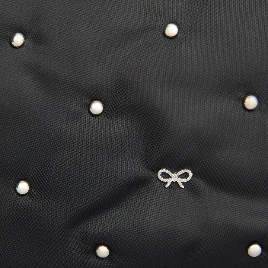 ANYA HINDMARCH Studs Important Things Pouch - Black Satin