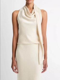 VINCE Satin Scarf Top - Bona
