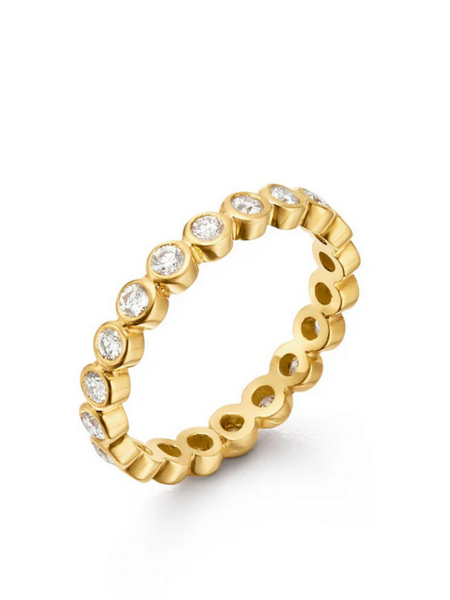 TEMPLE ST CLAIR 18K Diamond Eternity Ring - Size 6.5