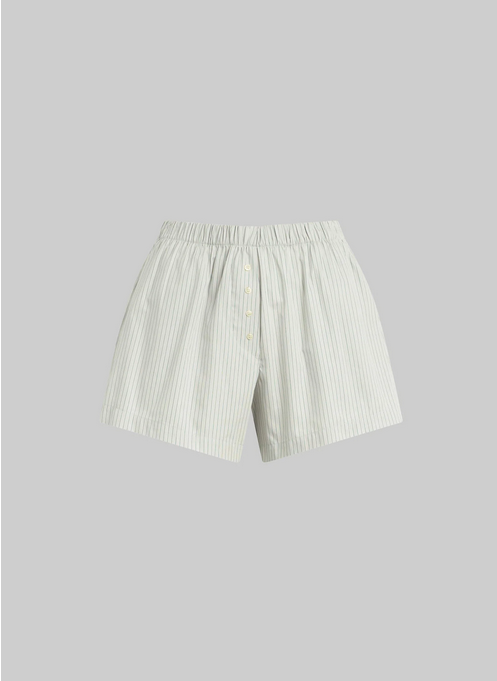 LESET Yoshi Stripe Boxer Short - Dove Forest Stripe