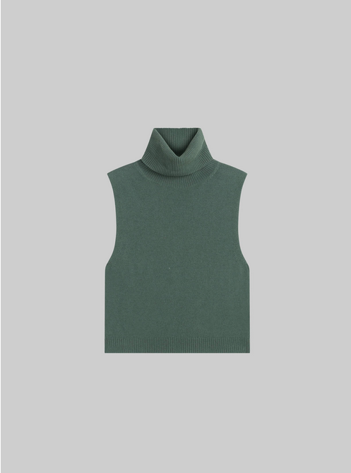 LESET Zoe Sleeveless Turtleneck - Eucalyptus