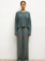 LESET Kim Wide Leg Trouser - Eucalyptus