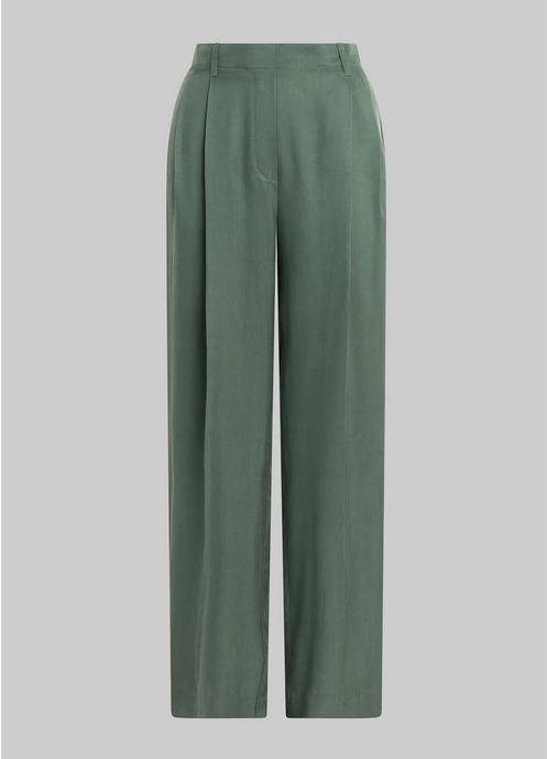 LESET Kim Wide Leg Trouser - Eucalyptus