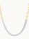 GABRIELA ARTIGAS Double Beam Chain Ascending Diamond Tennis Necklace