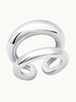 GABRIELA ARTIGAS Sterling Grande Twin Tusk Ring - Size 8