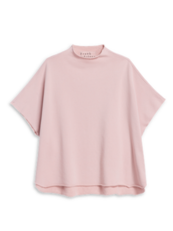 FRANK & EILEEN Audrey Funnel Neck Fleece Capelet - Antique Pink O/S