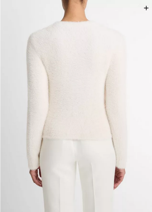 VINCE Eyelash Crew Neck Sweater - Chiffon