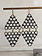 SENNOD Black Double Hive Pyramid Earrings