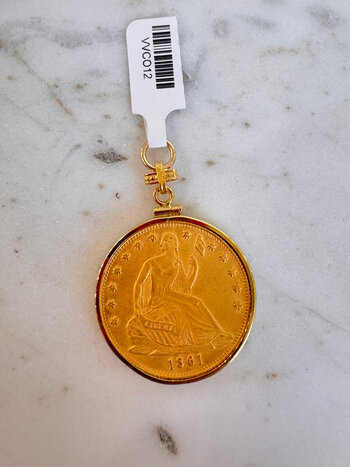 SENNOD Confederate US Half Dollar Coin Vignette