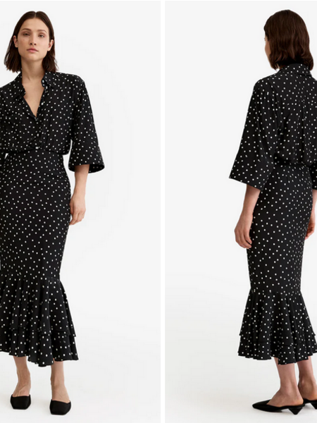 SMYTHE Tiered Midi Skirt