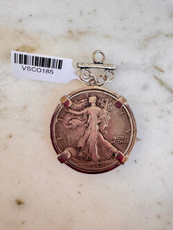 SENNOD Silver Bar Walking Liberty Coin Vignette