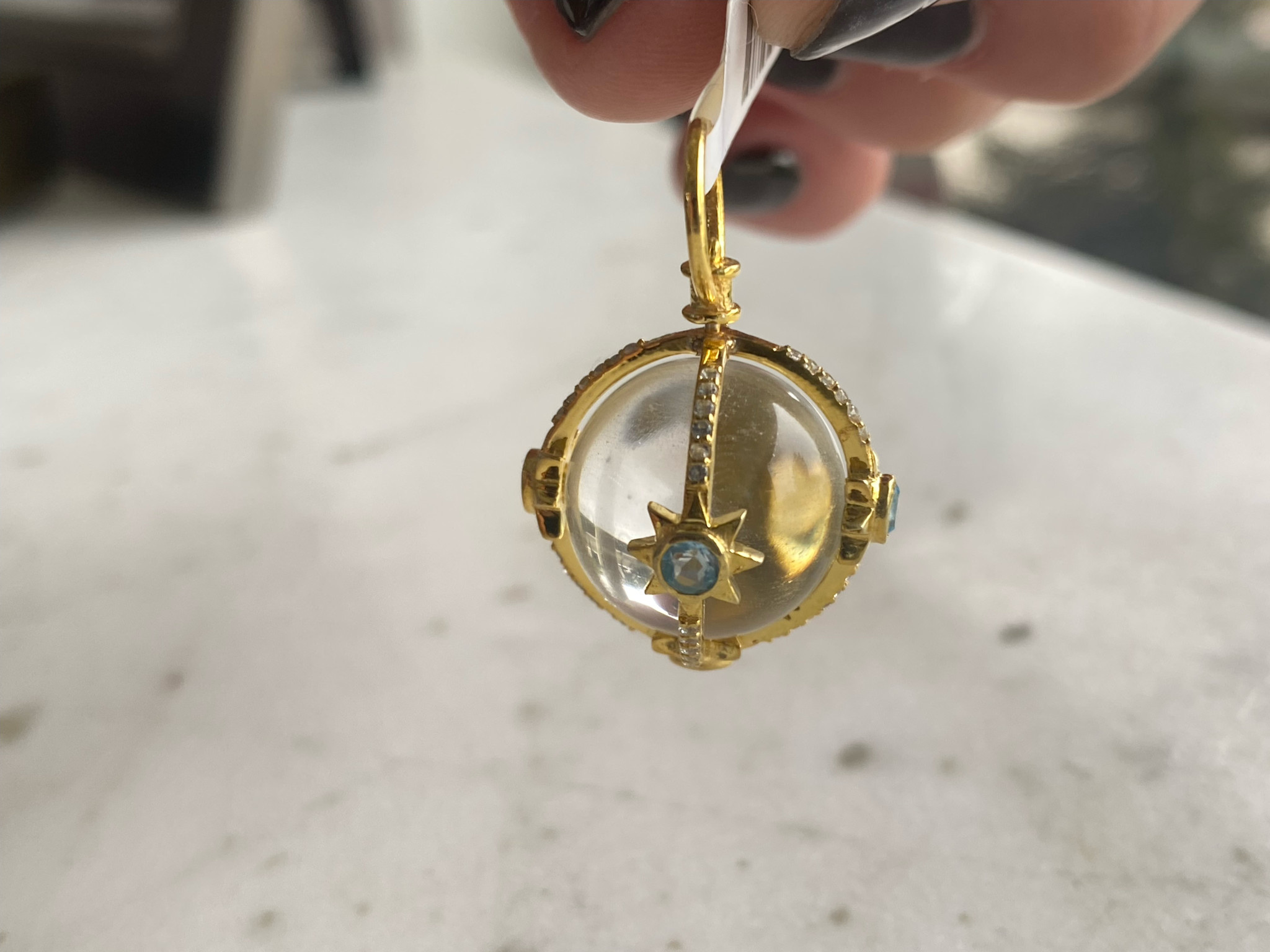 SENNOD Caged Crystal Orb Vignette