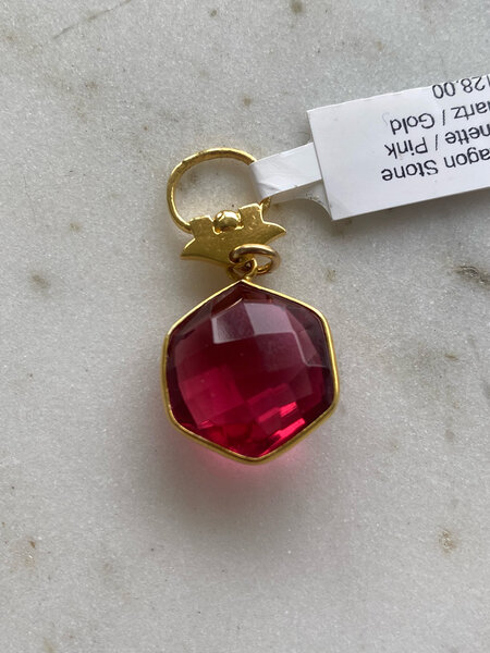 SENNOD Hexagon Pink Quartz Vignette