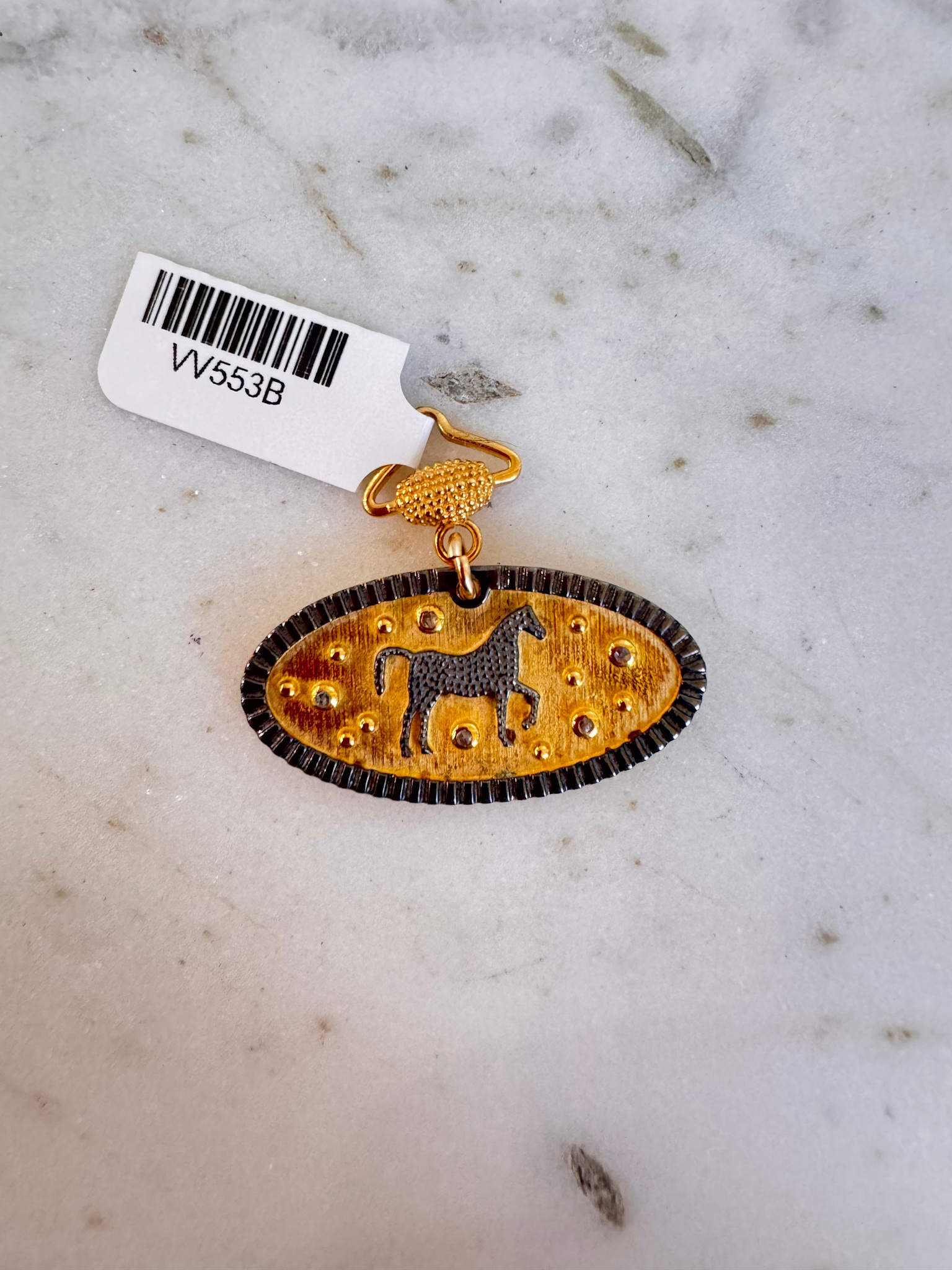 SENNOD Two Tone Derby Diamond Vignette