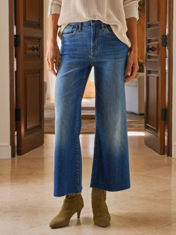 FRANK & EILEEN Galway 26" Wide Leg Jean - 1998 Wash