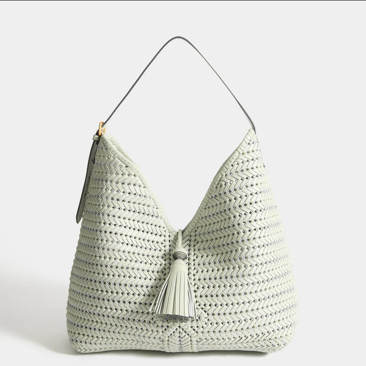 ANYA HINDMARCH Neeson Tassel Hobo Bag - Iceberg