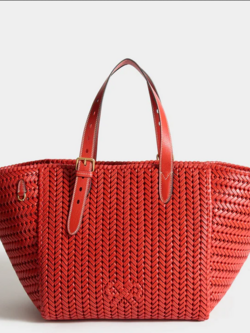 ANYA HINDMARCH Neeson Square Tote - Tomato