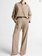 VINCE Camille Checked Cotton-Blend Wide-Leg Trouser - Light Wheatstone Check