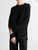 VINCE Italian Cotton-Blend Tunic Sweater - Black