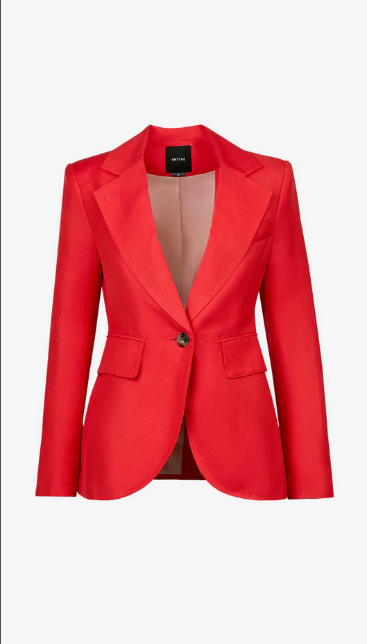 SMYTHE Seamed Blazer - Poppy