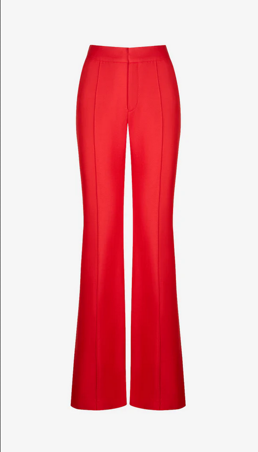 SMYTHE Wide Leg Pintuck Trouser - Poppy