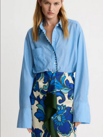 SMYTHE Classic Relaxed Shirt - Blue / Jade