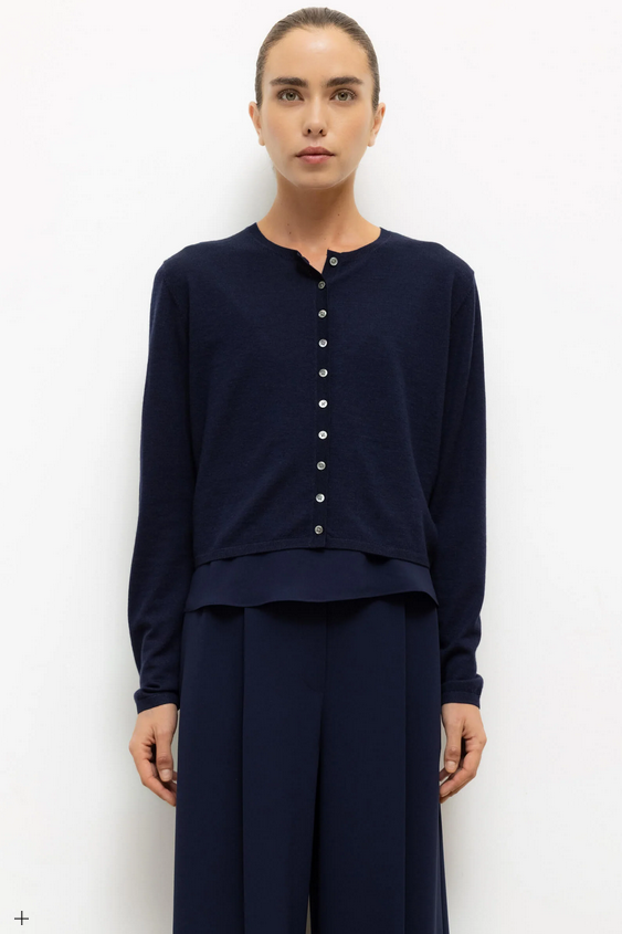LESET James Crew Cardigan - Midnight