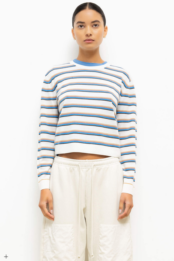 LESET James Stripe Classic Crew - Multi