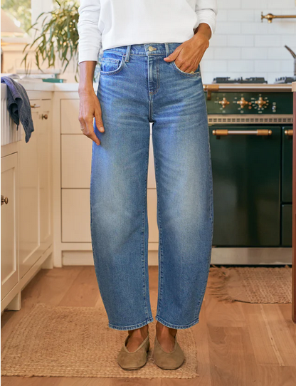 FRANK & EILEEN Brennan Barrel Leg Jean - 1978 Wash