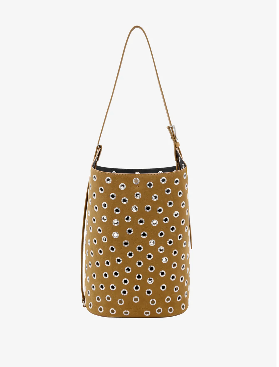 PROENZA SCHOULER Brant Bucket Bag - Hazelnut Suede Eyelet