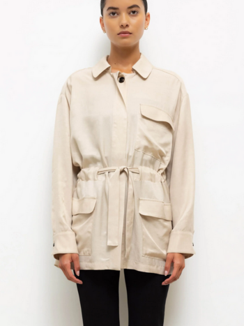 LESET Kim Drawstring Jacket - Sahara