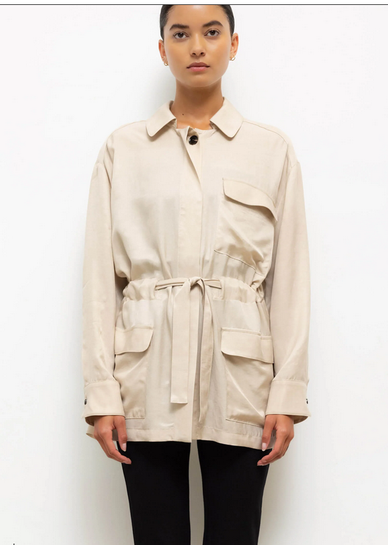 LESET Kim Drawstring Jacket - Sahara