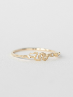CELINE DAOUST Snake & Diamond Ring - Size 6.5
